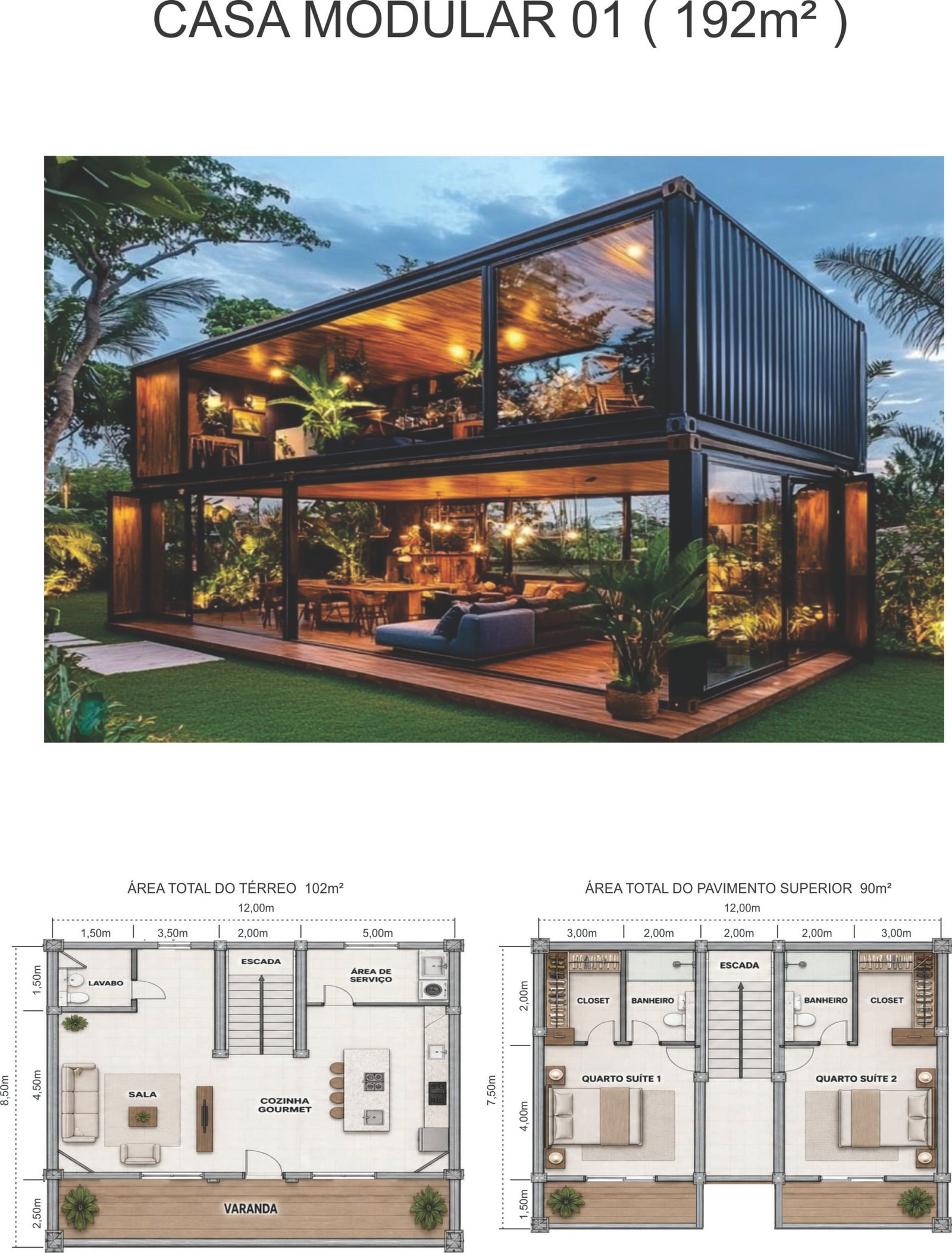 CASA MODULAR 01 192m²