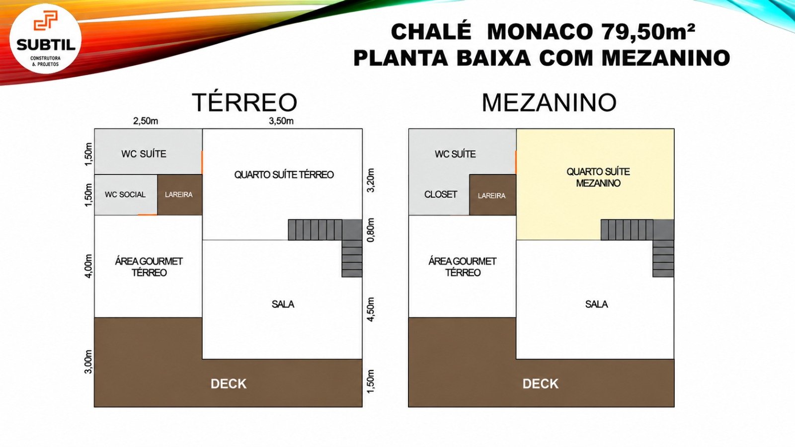 Planta baixa Chalé Monaco