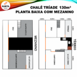 Planta baixa Chalé Tríade